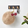 Auony Glitter Cherry Bag Charm, Cherry Keychain Accessory Purse Charm