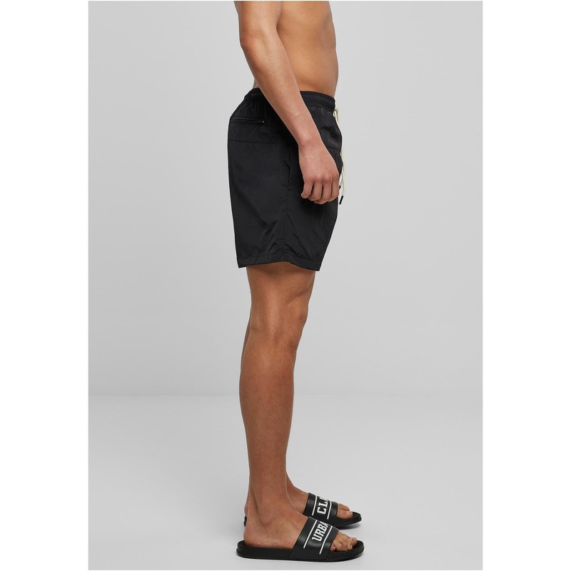 Urban Classics Block Swim Shorts, Pantaloncini da Bagno, Uomo, Blk/Blk,