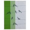 Kracht Pack of 3 half-linen tea towels migratory birds 50