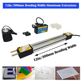 EQCOTWEA Acrylic Heat Bending Machine 110V Acrylic PVC Plastic Bender Manual Strips Heater for Plexiglass Bending Tool 1-6mm Thickness for Sign Making(12in 300W)