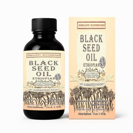 Black Seed Oil 8 oz - Cold Pressed Ethiopian Black Cumin Nigella Sativa, 3X Thymoquinone, 100% Pure & Organic Liquid in Glass Bottle - Supports Immune, Hair, and Skin Health