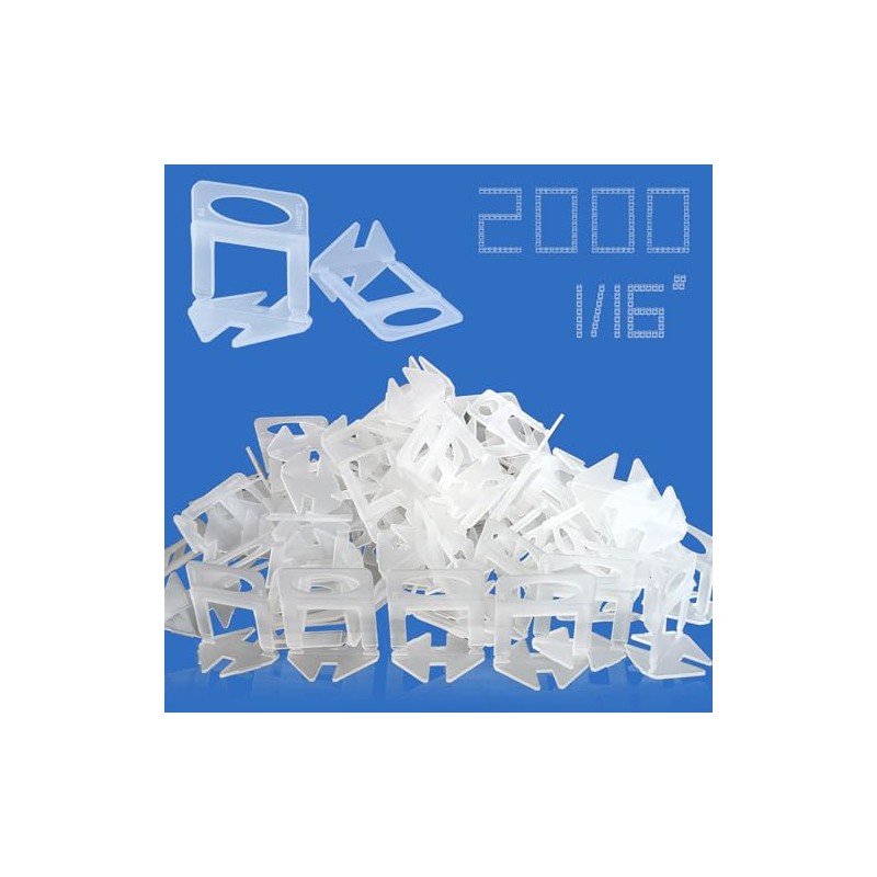 Tile Leveling System 1/16" Spacers Tile Leveler clips 2000pcs DIY