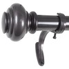 Decopolitan 1-Inch Urn Single Window Treatment Rod Set, 72 to