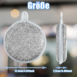 SEPGLITTER Pack of 8 Cleaning Cloths, Multipurpose Wire Dishwashing Rags for Wet, Wire Dishcloths, Dishcloths, Dish Cloths Made of Wire for Pan, Pot, Cooker, Kitchen