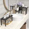 JayRex Bathroom Organizer Countertop Counter 2 Tier Kitchen Corner Counter