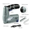 WORKPRO Electric Cordless Staple Nail Gun with Staples