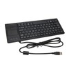 K 800 Keyboard with Touchpad Wired Ultra Thin Mini Compact