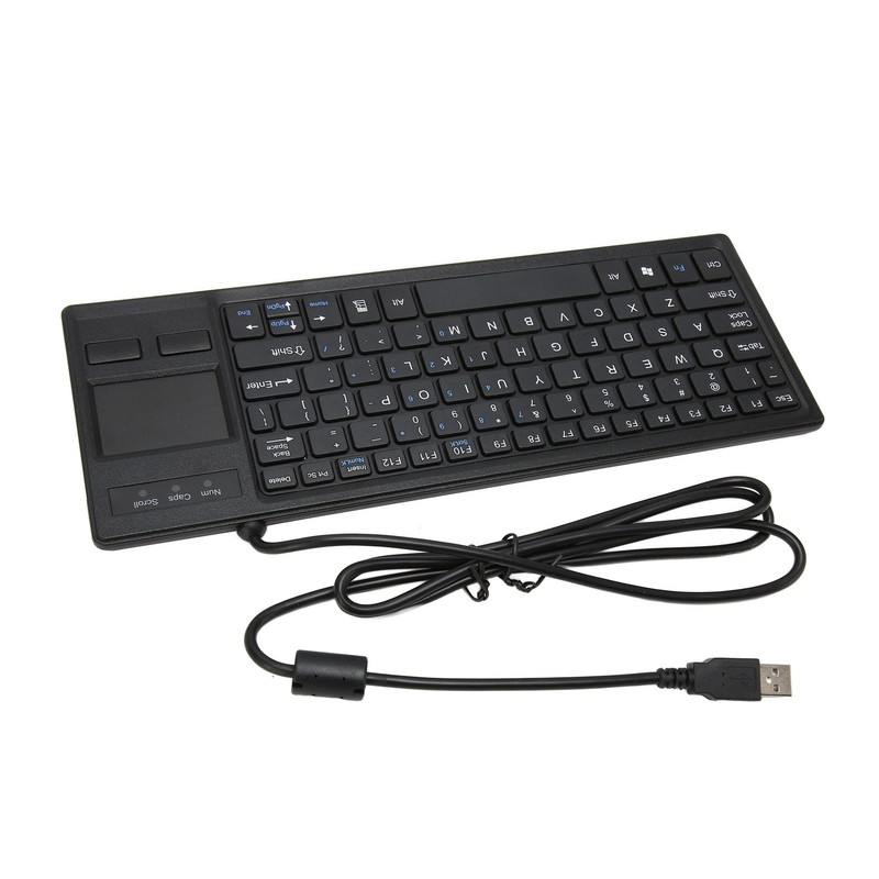 K 800 Keyboard with Touchpad Wired Ultra Thin Mini Compact
