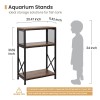 SwaaVee Aquarium Stand, 10 Gallon Fish Tank Stand with Storage,