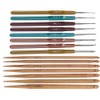 Crochet Set Sweater Needle Plastic Handle Fine Lace Knitting Carbonized
