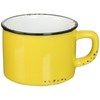 Abbott Collection Enamel Look Stoneware Cappucino Cup, Yellow
