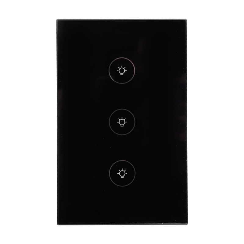 3 Gang Smart WiFi Light Switch Panel Touchable Wireless APP