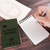 DILUSILK 2 Pack Waterproof Notepad, All Weather Police Notepad, Mini