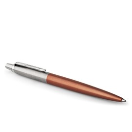 Parker 1953189 Jotter Ballpoint Pen, Chelsea Orange with Medium Point Blue Ink, Gift Box