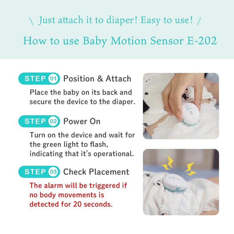 Baby Smile Baby Motion Breathing Monitor | Baby Abdominal Movement