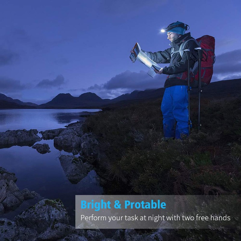 CrazyFire LED Headlamp, Super Bright Headlamp Headlight Flashlight, 3 Modes