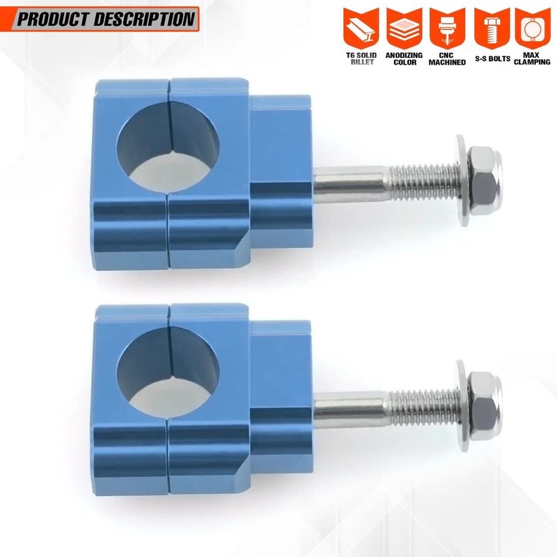 Fewfuss Universal Dirt Bike Handlebar Mounts- Motorcycle Handlebar Riser Mounting