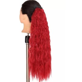 TASSYME ACCESORIOS Coleta Pony Red Premium Sintética Mujer Moderna Bonita