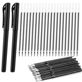 Pack of 30 Ballpoint Pen Refills for Ballpoint Pens, 0.7 mm, Smooth Refills, Replaceable Ink, High Quality