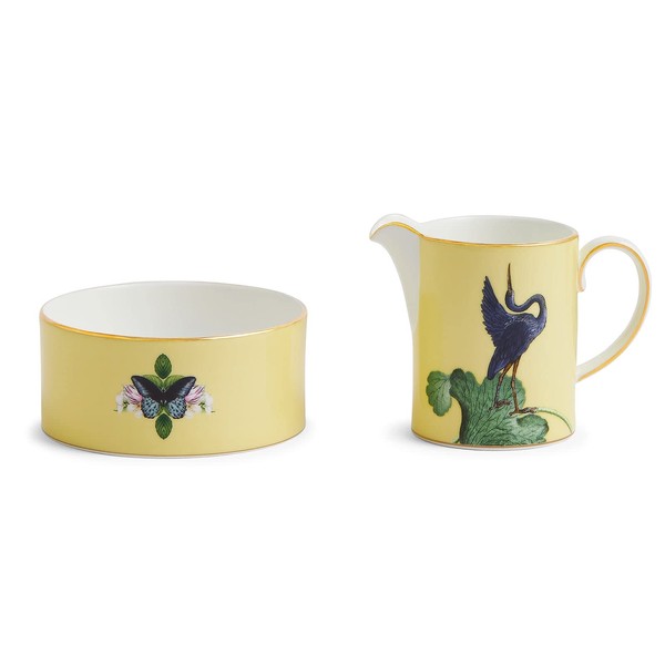 Wedgwood Wonderlast 1061852 Water Lily Sugar Ball & Creamer, Set