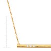 Silpada 'Dotted Line' Pendant Necklace with Crystals in Gold-Plated Sterling