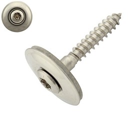 Pack of 50 Plumber Screws with EPDM Sealing Washer - 20 mm - Hexalobular TX - 4.5 x 30 mm DIN7995 Stainless Steel A2 V2A | SC-Normteile®