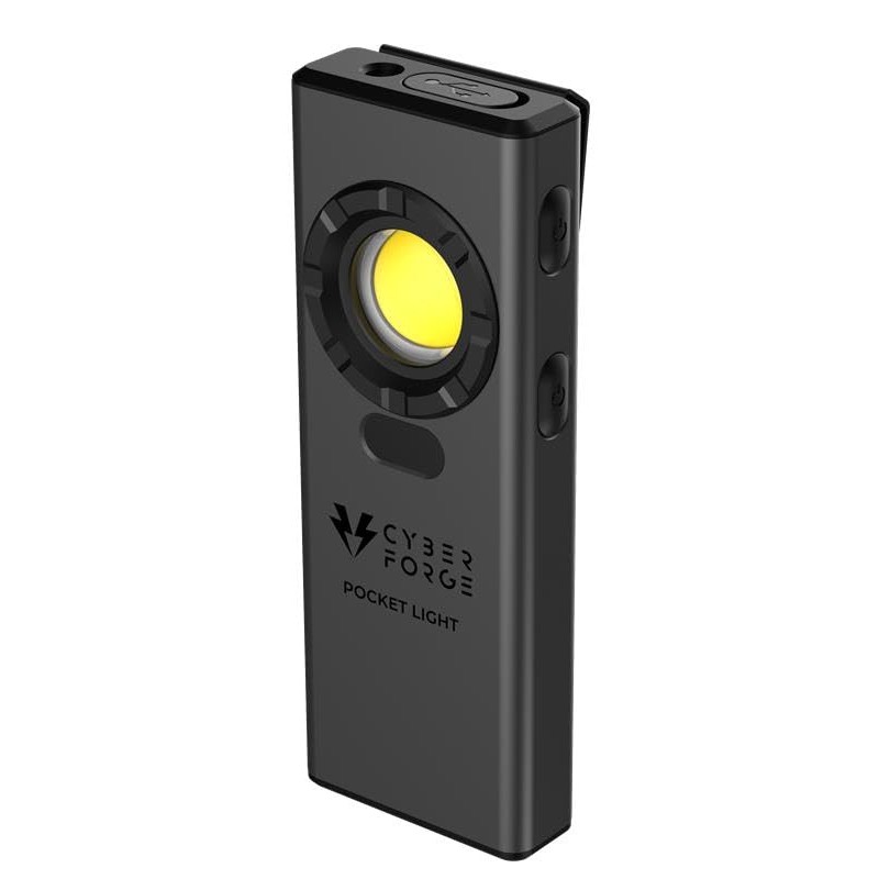 Cyber Tools Rechargeable Work Light 1200 Lumen Flat Flashlight -