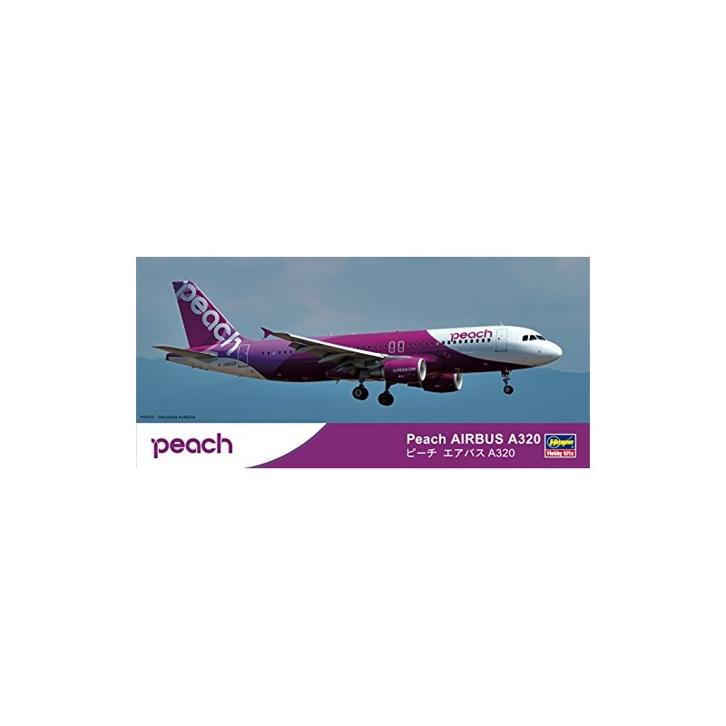 1:200 Hasegawa Airbus A320 Peach MODEL KIT