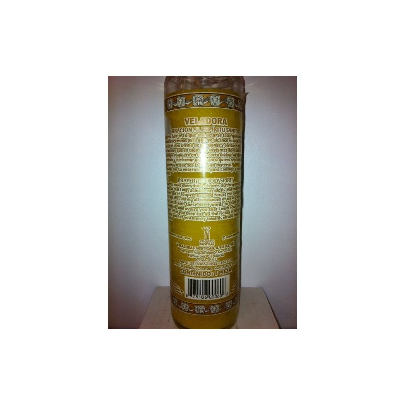 Holy Spirit (Espiritu Santo) 7 Day Unscented Candle in Glass