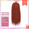 Admutty Havana Twist Crochet Hair 22 inch 6 Packs Jumbo