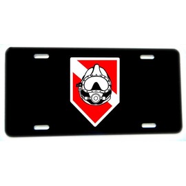 BrotherhoodProducts Diver Down Flag Dive Helemt Aluminum License Plate