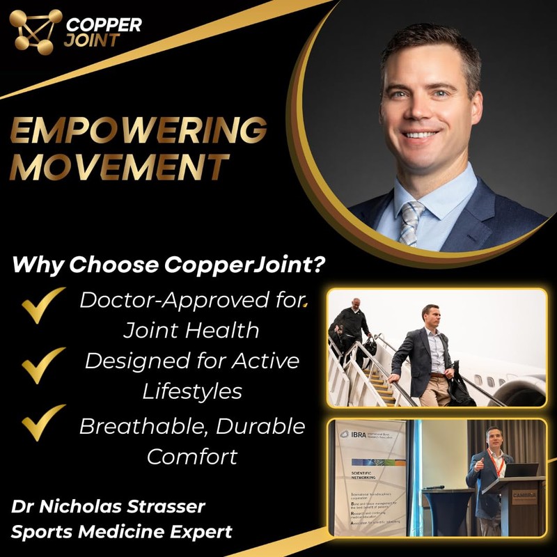 CopperJoint Hip Brace for Women & Men, Adjustable Hip and