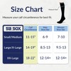 SB SOX 3-Pair Compression Socks for Women & Men (15-20mmHg)