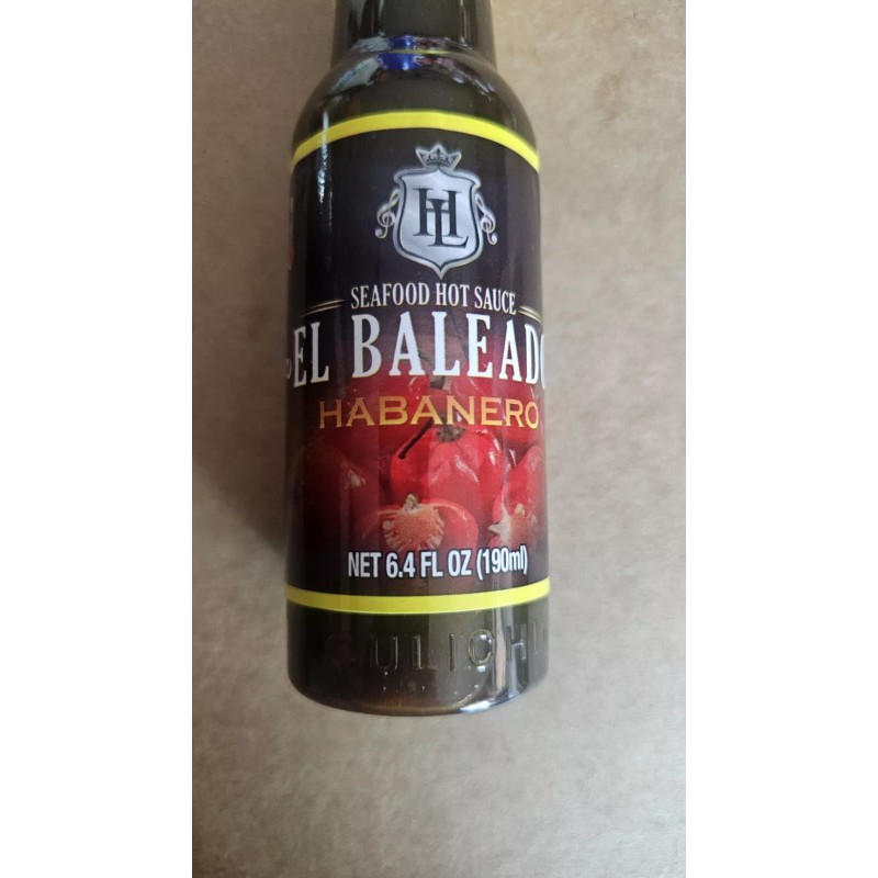 Larry hernandez SEAFOOD HOT SAUCE EL BALEADO HABANERO 6.4 FL