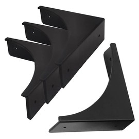 Corner Protector for Furniture Table, Metal Corner Guard, Retro Antique Decorative Furniture Edge Corners Guard Safety Covers Bumpers for Desk Speaker Jewelry Box Cabinet Corner Protectors (Black)