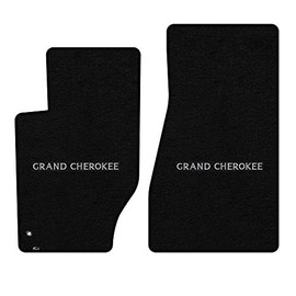 Lloyd Mats Custom-Fit Carpeted Floor Mats Premium Luxury Car Floor Liners for Jeep Grand Cherokee 2005-2008 (Black, 2PC - Grand Cherokee)