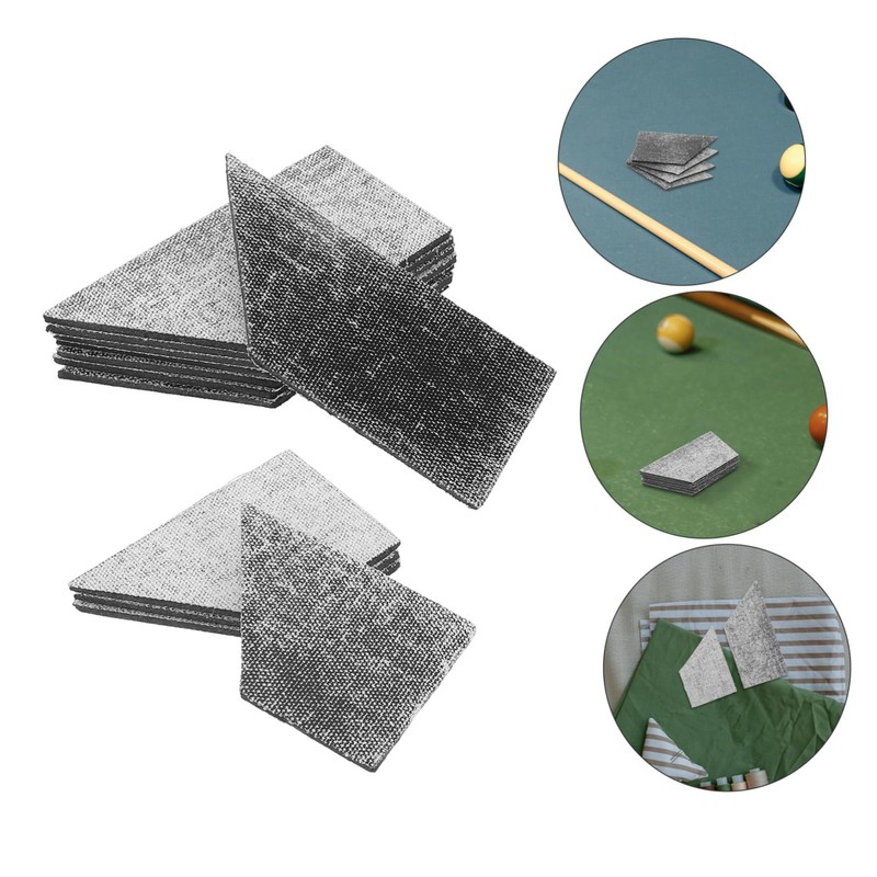 Totority 12pcs Billiard Table Pad End Facings 3mm Rubber Pool