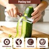 2Pack Multifunctional Vegetable Peeler for Kitchen, 3 in 1 Stainless