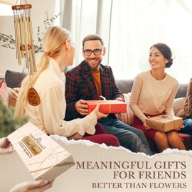 Niyewsor Best Friend Birthday Gifts for Women or Men, Friend Gifts Wind Chime for Christmas Birthday, Friendship Gifts for Women, Men, Besties, BFF, Gifts for Friends Female Male Garden Decoration