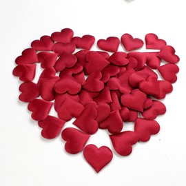Pack of 200 Sponge Heart Confetti Red, 3.5 cm Hearts Decoration Wedding Scatter Decoration, 3D Red Heart Confetti Wedding Table Decoration, Hearts Decoration Confetti for Valentine's Day, Mother's Day
