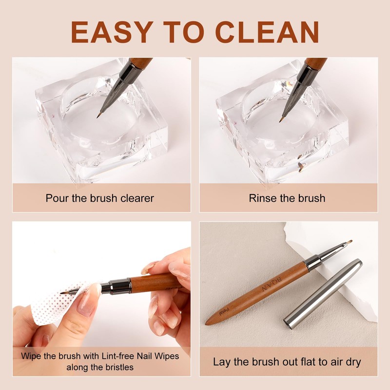 BQAN Nail Art Brush Daisy Pen 1Pc for Gel Polish