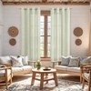 BGment Sage Green Linen Curtains 84 Inch Length 2 Panels