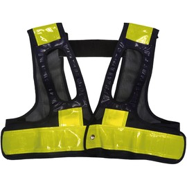 Mizukei 5941112 F Safety Vest for Full Harness "Can be Worn" (Navy Blue/Yellow), navy/yellow