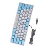 Wired RGB Keyboard Sensitive Operation Quick Response 62 Key White