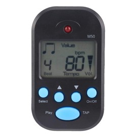 Portable Digital LCD Metronome Clip On Beat Tempo Metronome for Musical Instrument Accessories, Controller