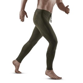 CEP Mens Reflective Tights Dark Green