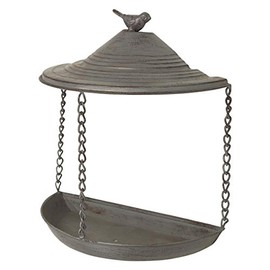 TRIXIE 55513 Wall Mounted Metal Bird Bath 400ml/22×25×11cm Grey