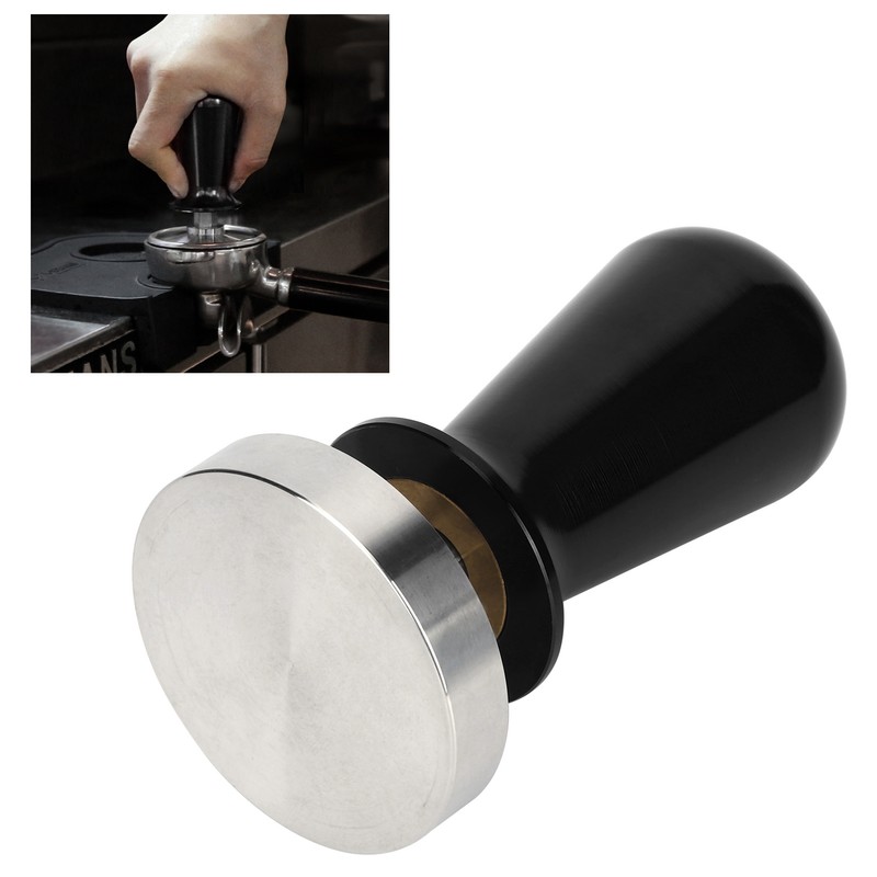 57.5mm Stainless Steel Coffee Tamper Powder Flat Pressure Press Hammer