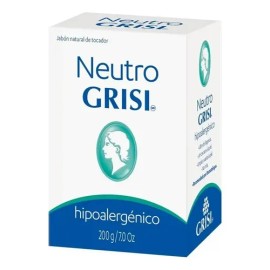 3 Pza Jabón De Tocador Grisi Neutro Hipoalergénico 200 G                                                                                              