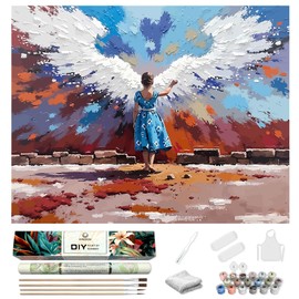 KANEDESG Paint by Numbers kit for Adults Beginner,Adult Paint by Number Kits,Large 16x20Inch Pre Drawn on Canvas Figurative Portrait Painting by Number for Adults,Simple and Easy Acrylic DIY Crafts